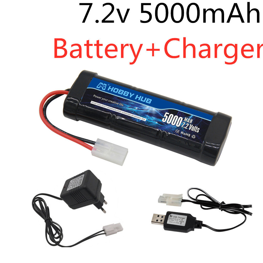 Rc Hobby & Maskinservice I Eskilstuna - 7.2V 5000mAh Ni-MH Battery Pack with
