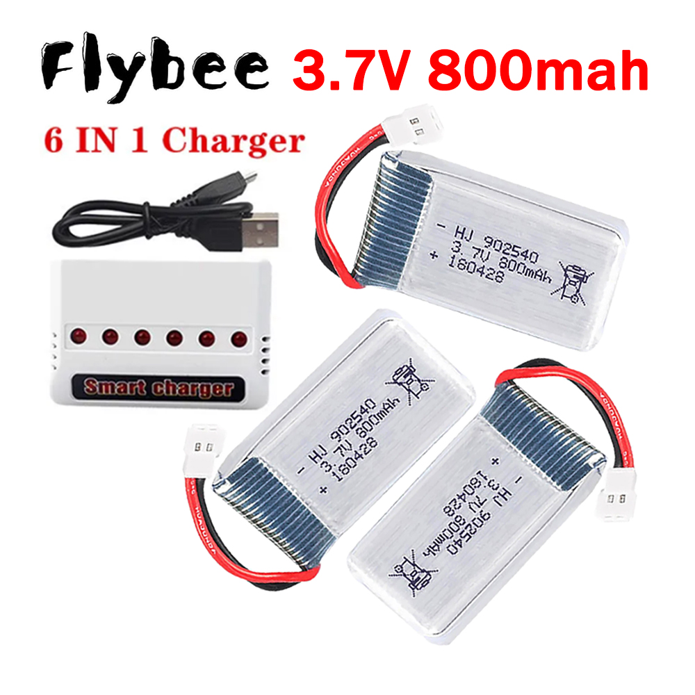 Hobby Rc Quadcopters - MEW 800mAh 3.7V Lipo Battery+ 6-in-1