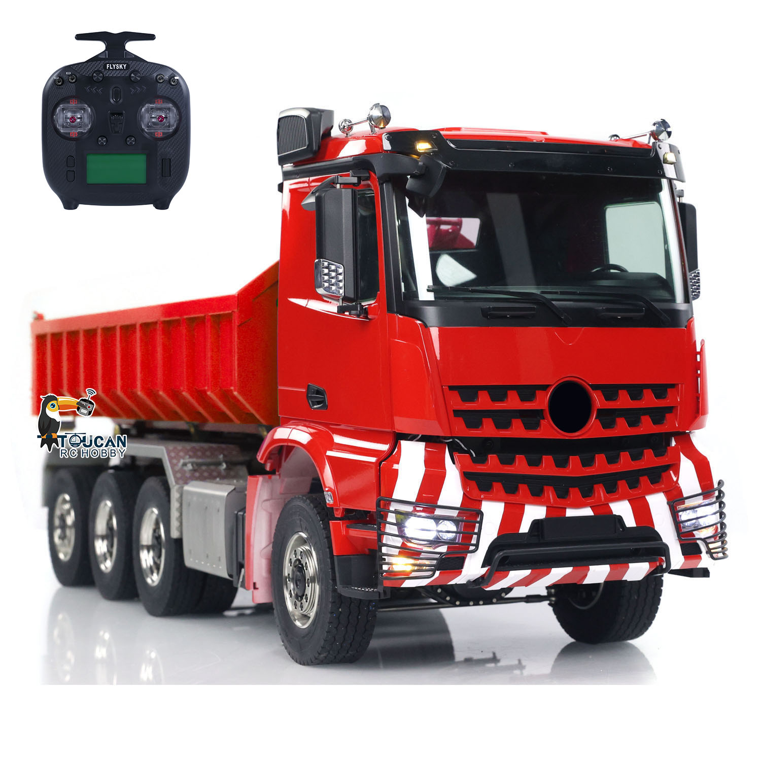 Rc Hobby Light - 1/14 8x8 RC Hydraulic Full-dump Truck