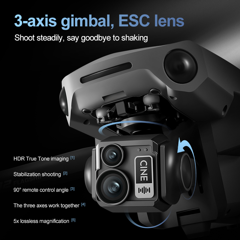 8K 3 Axis Gimbal Brushless 7.2 - огляд і ціна Hobby Rc Quadcopters