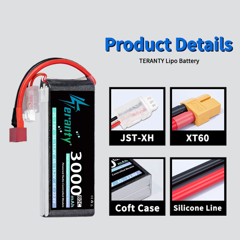 TERANTY 2S 3000mAh Lipo Batter - огляд і ціна Rc Hobby & Maskinservice I Eskilstuna