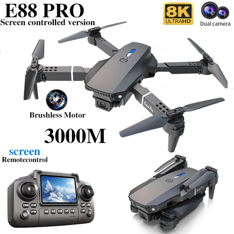Professional E88 PRO Drone wit - огляд і ціна Hobby Rc Quadcopters