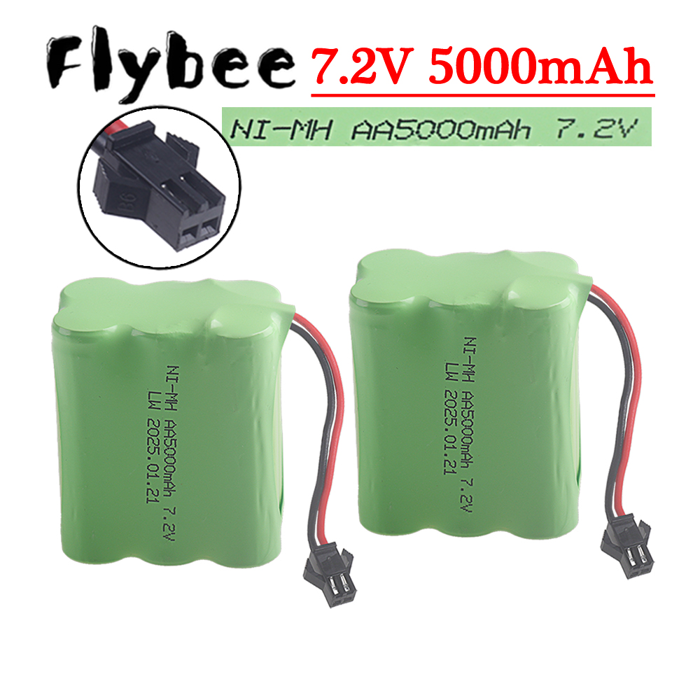 (SM-2P Plug) 7.2V 5000mah NiMH - огляд і ціна Rc Hobby & Maskinservice I Eskilstuna