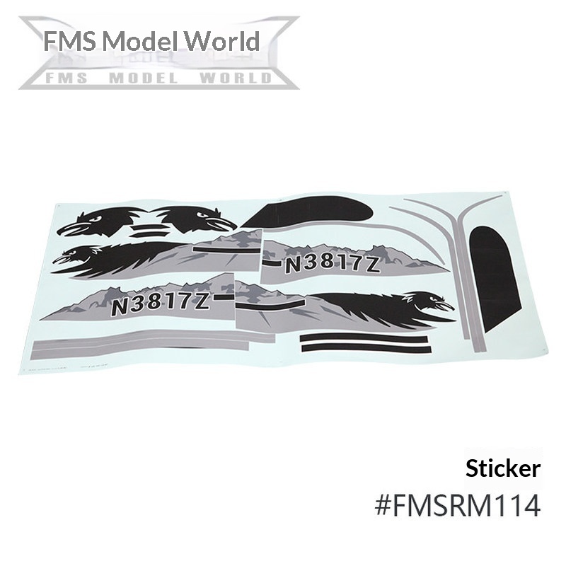 FMS RC Plane Decals For 1700mm - огляд і ціна Rc Hobby & Maskinservice I Eskilstuna