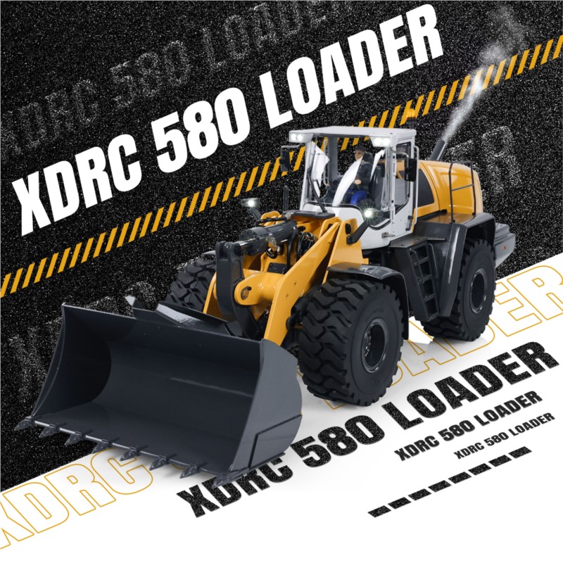 RC XDRC 580 RC Wheeled Loader  - огляд і ціна Rc Hobby Light