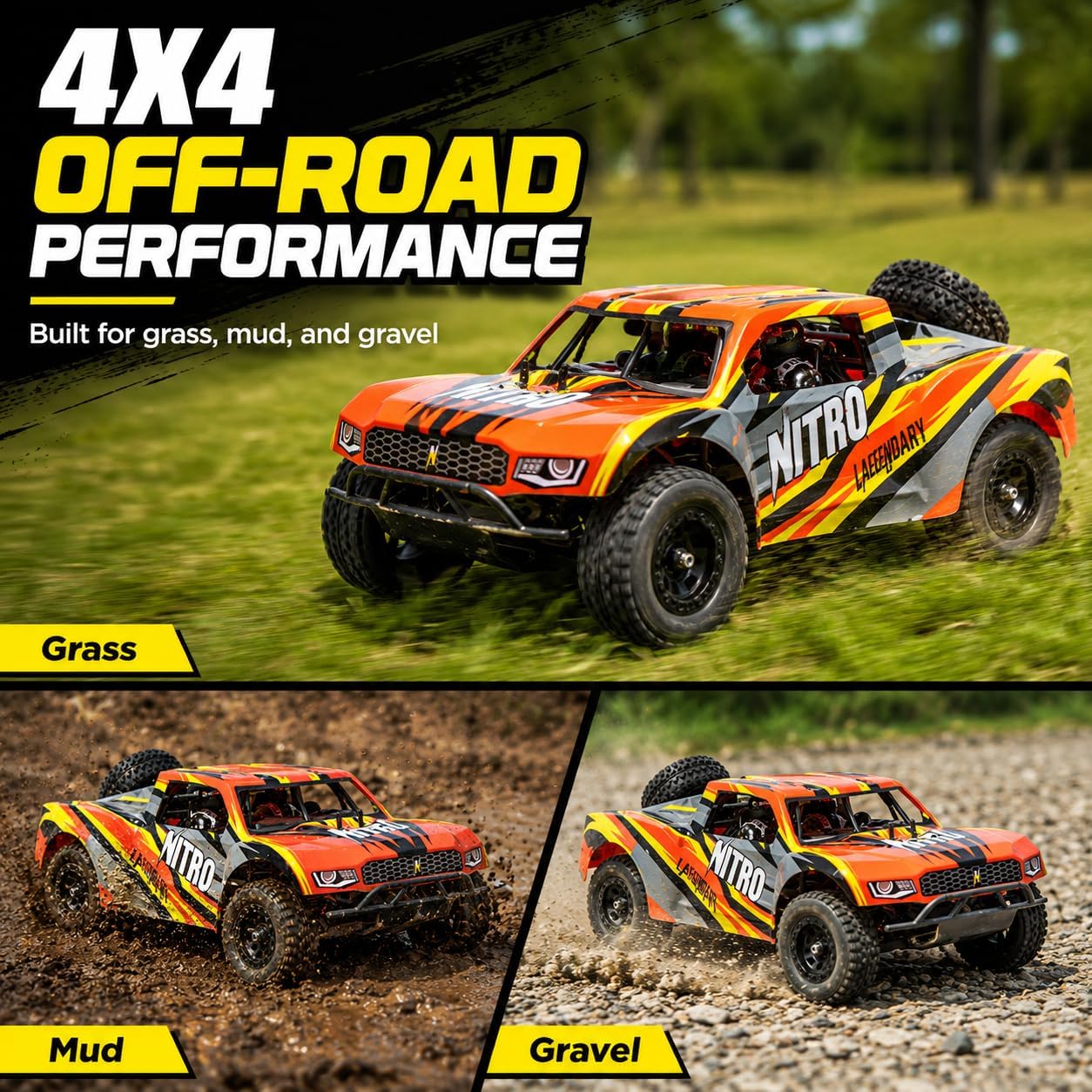 All-Wheel Drive 2.4GHz Short C - огляд і ціна Rc Roc Hobby