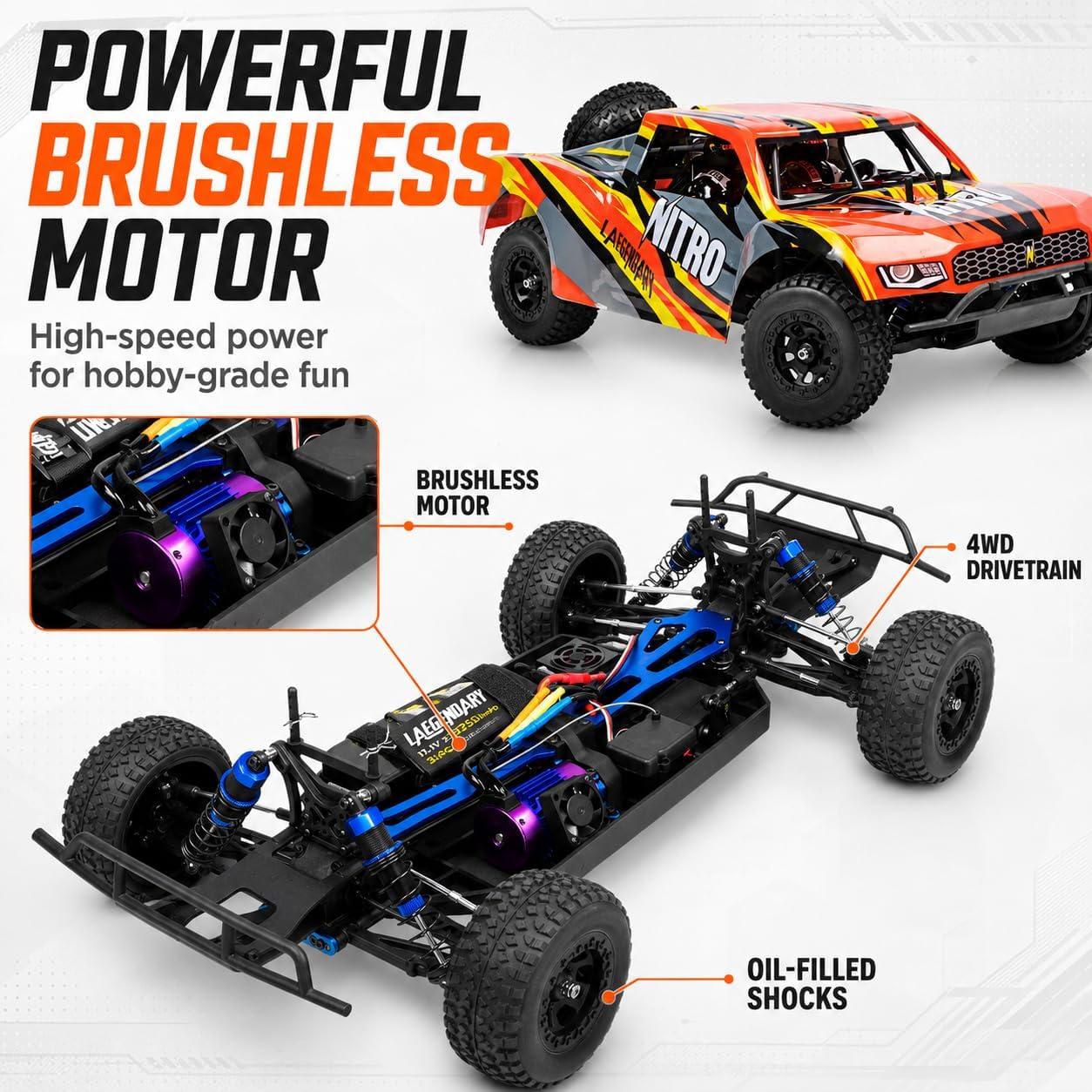 All-Wheel Drive 2.4GHz Short C - огляд і ціна Rc Roc Hobby